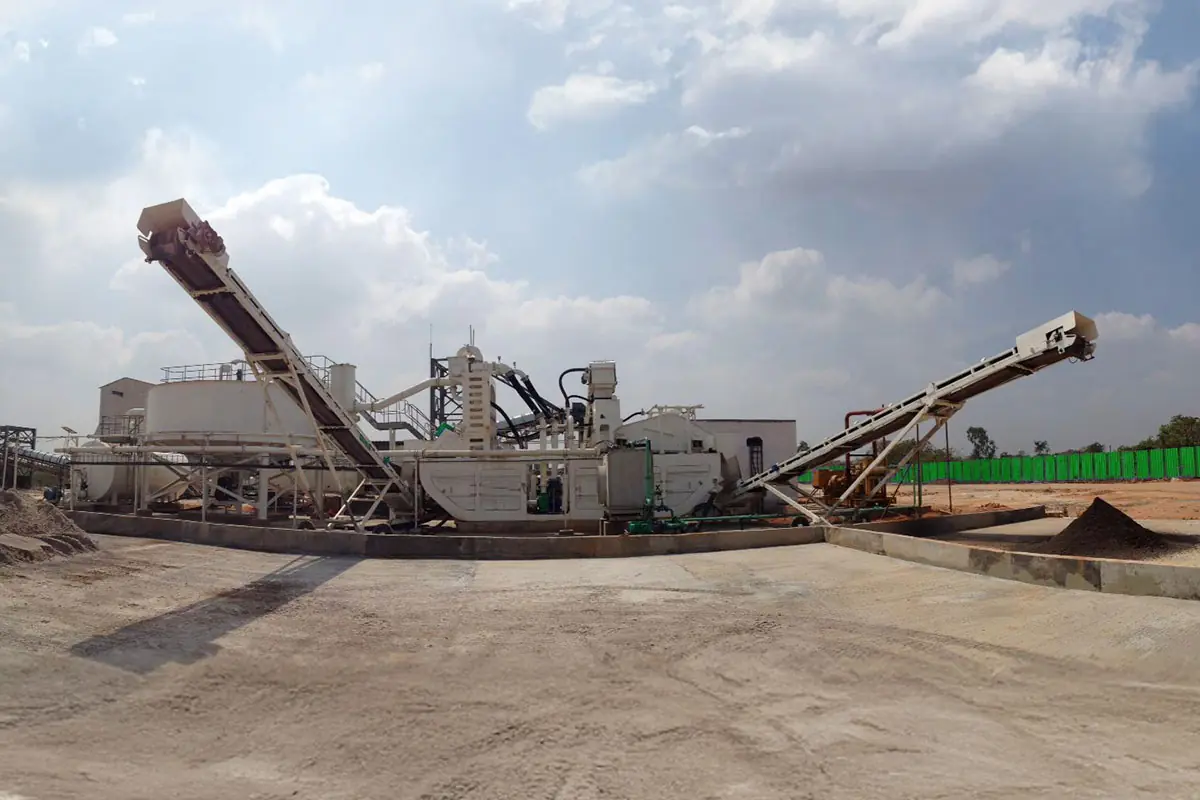 Saint-Gobain silica sand processing plant