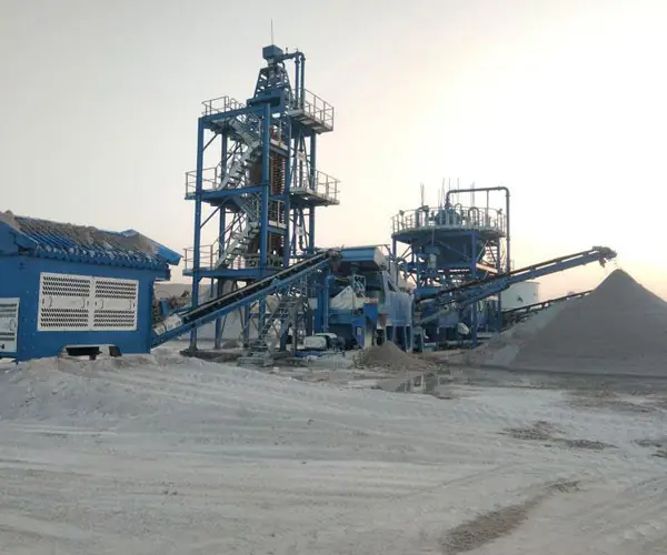 Efficient recovery of china clay from silica sand rock