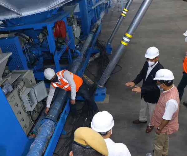 We exported our patented C&D Waste Recycling machine to Korea