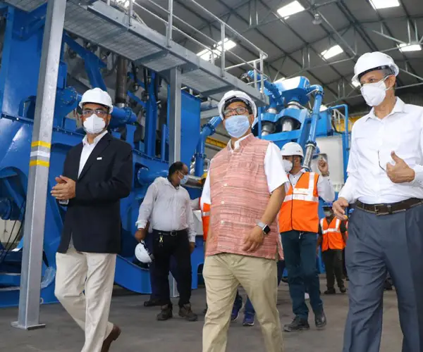 We exported our patented C&D Waste Recycling machine to Korea