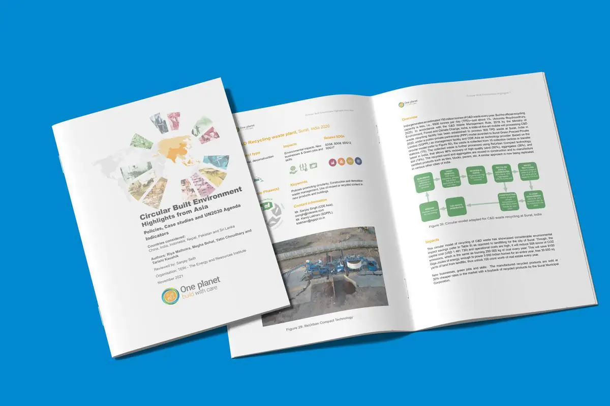 Our Plant cited in TERI’s Circular Built Environment Report