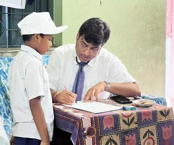 Paediatric consultation conducted at SAMPARC
