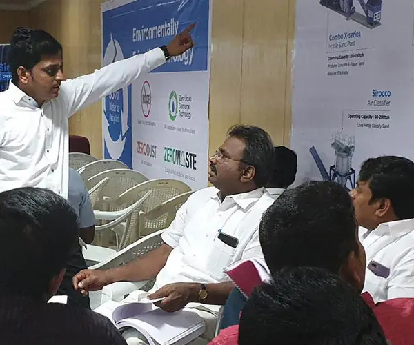 PWD Chennai invites us on M-Sand Production Discussions